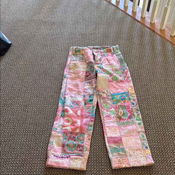 Pants - Momo New York embroidered patchwork pants size small
